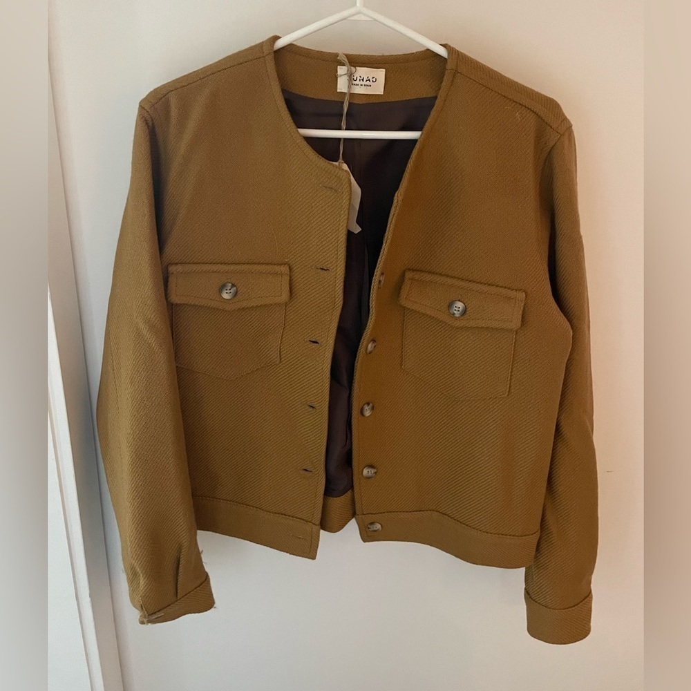 NWT Sunas lined  wool jacket size L
